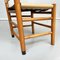 Italienische Mid-Century Kentucky Leder Stühle aus Holz von Scarpa für Bernini, 1980er, 4er Set 16