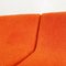 Modulares italienisches Space Age Sofa mit orangenem Teddy Stoff, 1970er, 5er Set 14
