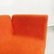 Space Age Italian Modular Sofa in Orange Teddy Fabric, 1970s, Set of 5 11