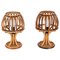 Mid-Century Rattan and Bamboo Table Lamps in the Style of Louis Sognot, 1960s, Set of 2, Image 1