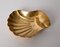 Mid-Century Italian Handmade Brass Shell Shaped Bowls for Metal Art, 1970s, Set of 3, Image 9