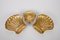 Mid-Century Italian Handmade Brass Shell Shaped Bowls for Metal Art, 1970s, Set of 3 7
