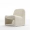 Italian White Bouclé Fabric Alky Armchair by Giancarlo Piretti for Castelli, 1970s, Image 2