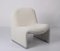 Italian White Bouclé Fabric Alky Armchair by Giancarlo Piretti for Castelli, 1970s, Image 5