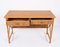 Mid-Century Italian Bamboo Cane, Ash Wood and Rattan Desk with Drawers, 1980s 7