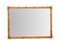 Large Mid-Century Italian Rectangular Mirror with Double Bamboo Cane Frame, 1970s 9