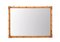 Large Mid-Century Italian Rectangular Mirror with Double Bamboo Cane Frame, 1970s 14