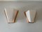 Copper and Acrylic Glass Sconces by Weckelweller Werkstätten, Germany, 1950s, Set of 2 1