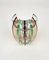 Colored Glass and Chrome Wall Sconces from Veca, Italy, 1970s, Image 6