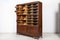 Large Vintage English Glazed Oak Haberdashery Cabinet 3