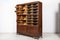 Large Vintage English Glazed Oak Haberdashery Cabinet, Image 3