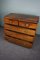Antique English Mahogany Wooden Chest of Drawers, Image 7