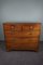 Antique English Mahogany Wooden Chest of Drawers, Image 6