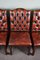 Vintage Chesterfield Esszimmerstühle aus Leder, 4er Set 8