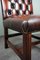 Vintage Chesterfield Esszimmerstühle aus Leder, 4er Set 11