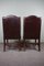 Vintage Chesterfield Esszimmerstühle aus Leder, 4er Set 4