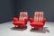 Vintage Italian Disco Chairs in Original Upholstery, 1960s, Set of 2, Image 3