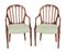 Hepplewhite Mahogany Arm Chairs, 1900s, Set of 2 3