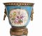Porcelain Floral Cache Pots Urns Planters from Sevres, Set of 2 5