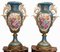 Large French Porcelain Vases Urns from Sevres, Set of 2, Image 13