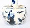 Vintage chinesische blaue und weiße Porzellan Krokus Nanking Keramik Vase 3