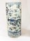 Vintage Blue and White Porcelain Chinese Dragon Umbrella Stand Urns, Set of 2 7