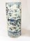 Vintage Blue and White Porcelain Chinese Dragon Umbrella Stand Urns, Set of 2, Image 7