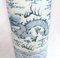 Vintage Blue and White Porcelain Chinese Dragon Umbrella Stand Urns, Set of 2 5