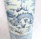 Vintage Blue and White Porcelain Chinese Dragon Umbrella Stand Urns, Set of 2, Image 5