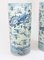 Vintage Blue and White Porcelain Chinese Dragon Umbrella Stand Urns, Set of 2, Image 2