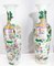 Vintage Chinese Cantonese Canton Porcelain Vases Urns, Set of 2 1