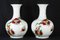 Vases Arita en Porcelaine Bulbeuse, Japon, Set de 2 9