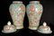 Große chinesische Qianlong Porzellan Drachen Urnen Vasen Ingwer Gläser 11