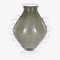 Gray Pulegoso & Lattimo Murano Glass Vase by Martinuzzi for Venini 1