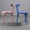 Vintage Multicolor Wooden Chairs, 1950s, Set of 4 4