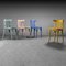 Vintage Multicolor Wooden Chairs, 1950s, Set of 4, Image 1