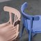 Vintage Multicolor Wooden Chairs, 1950s, Set of 4, Image 8