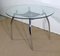 Vintage Chrome and Glass Metal Table, 1970s 3