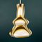 Mid-Century Brown Opaline Murano Glass Pendant Lamp, Italy, 1950s 3