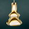 Mid-Century Brown Opaline Murano Glass Pendant Lamp, Italy, 1950s, Image 3