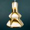 Mid-Century Brown Opaline Murano Glass Pendant Lamp, Italy, 1950s 6