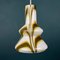 Lampada a sospensione Mid-Century in vetro opalino marrone, Italia, anni '50, Immagine 9