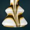 Mid-Century Brown Opaline Murano Glass Pendant Lamp, Italy, 1950s 4