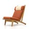 Poltrona GE-375 di Hans J. Wegner per Getama, anni '60, Immagine 1