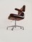 Chaise de Bureau Mid-Century en Cuir 6