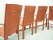 Leder Esszimmerstühle von Carlo Bartoli für Matteo Grassi, 1980er, 6er Set 7