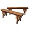 Narrow Elm Benches, Set of 2 1