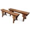 Narrow Elm Benches, Set of 2 2