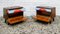 Colorful Bedside Tables With Glass Countertop, 1960s, Set of 2 6