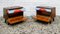 Colorful Bedside Tables With Glass Countertop, 1960s, Set of 2, Image 6